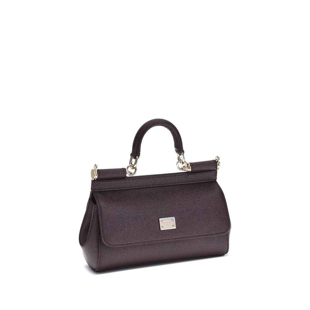 Dolce & Gabbana Brown Calf Leather Shoulder Bag