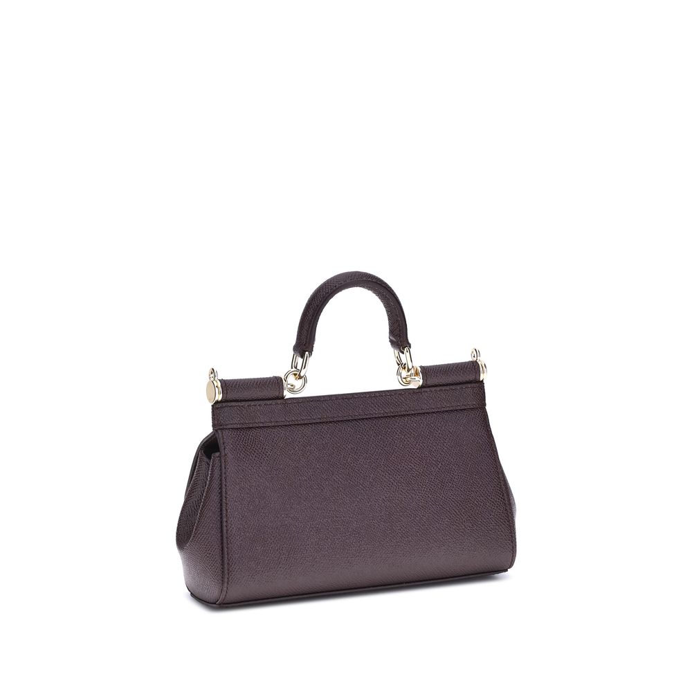 Dolce & Gabbana Brown Calf Leather Shoulder Bag