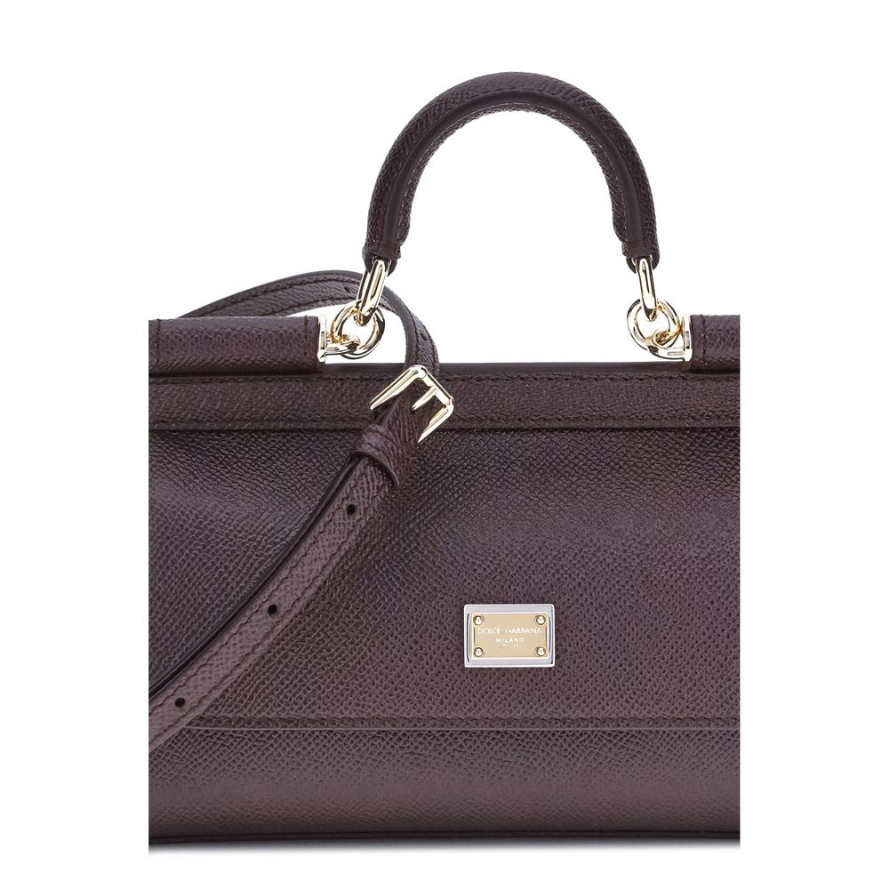 Dolce & Gabbana Brown Calf Leather Shoulder Bag