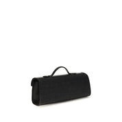 Savette Black Raffia Pochette