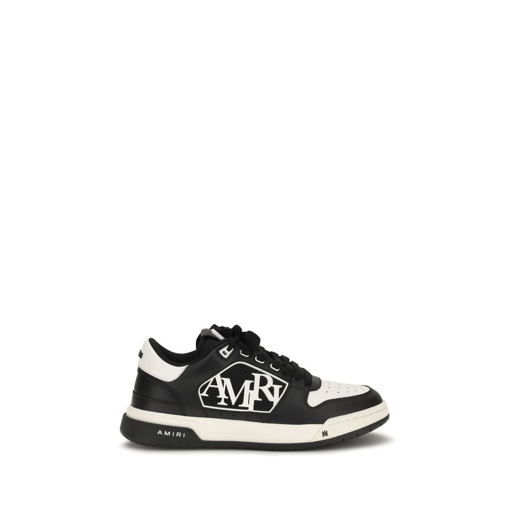 Amiri Black Calf Leather Low Top Sneakers