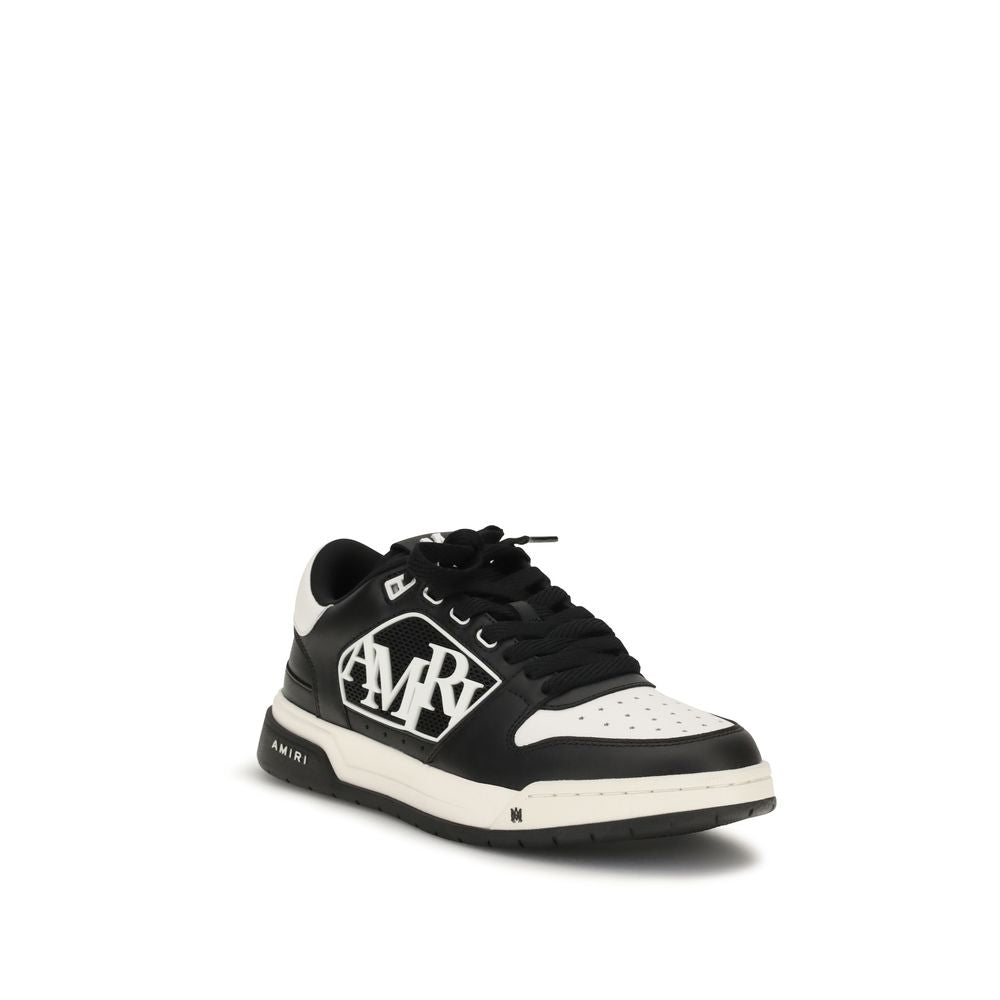 Amiri Black Calf Leather Low Top Sneakers