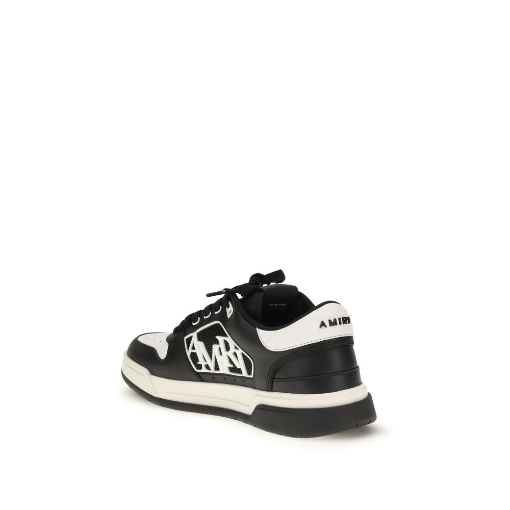 Amiri Black Calf Leather Low Top Sneakers