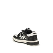 Amiri Black Calf Leather Low Top Sneakers