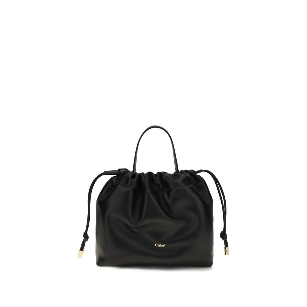Chloé Black Lamb Nappa Chain Shoulder Bag