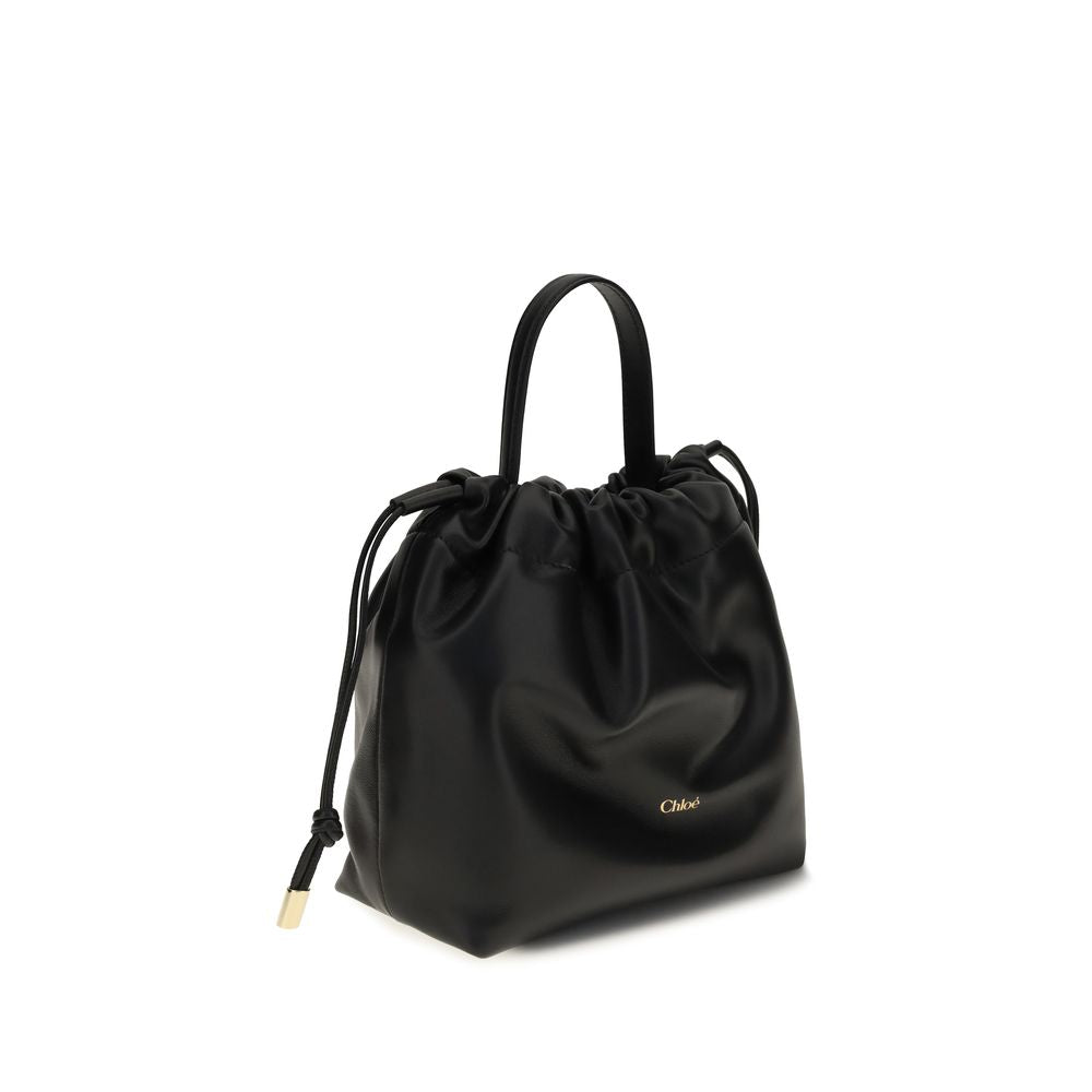 Chloé Black Lamb Nappa Chain Shoulder Bag