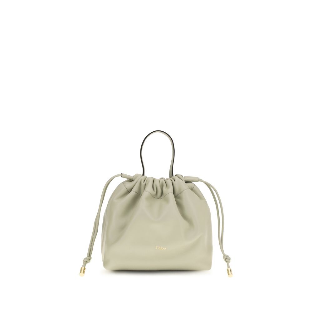 Chloé Gray Lambskin Nappa Shoulder Bag