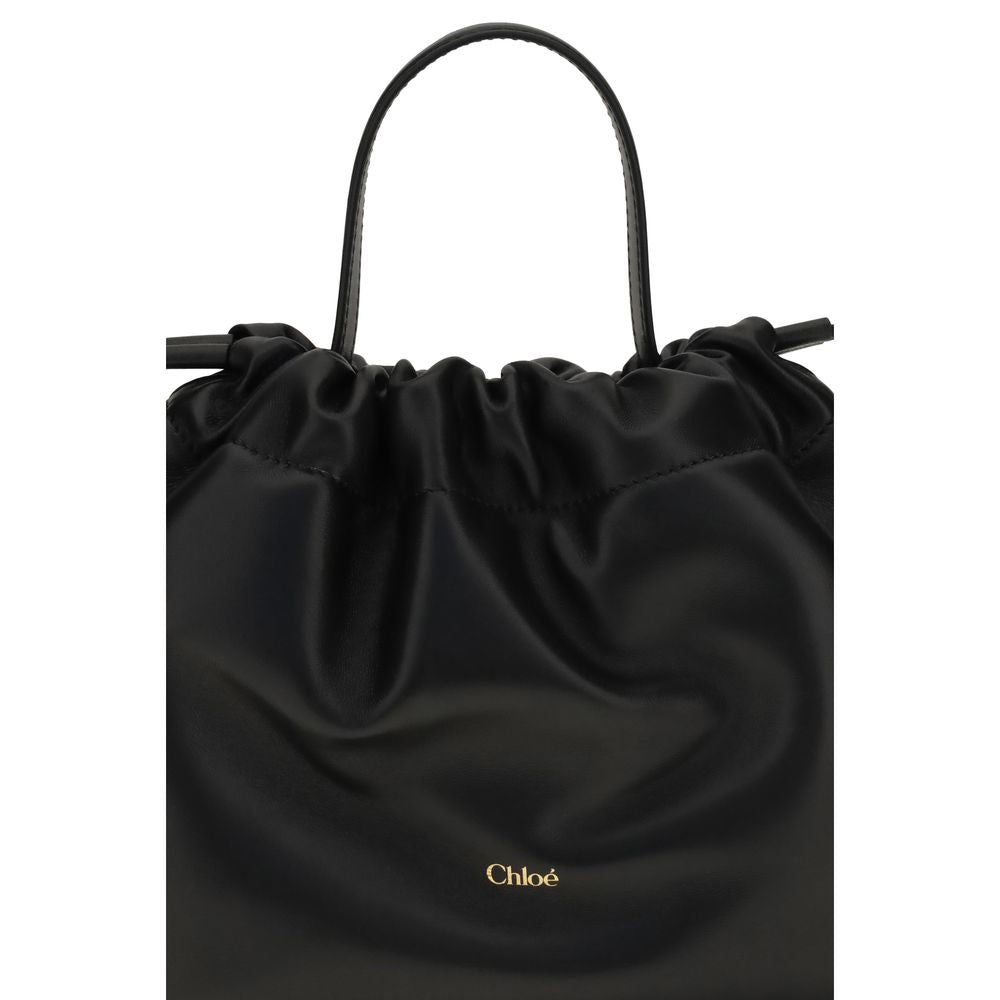Chloé Black Lamb Nappa Chain Shoulder Bag