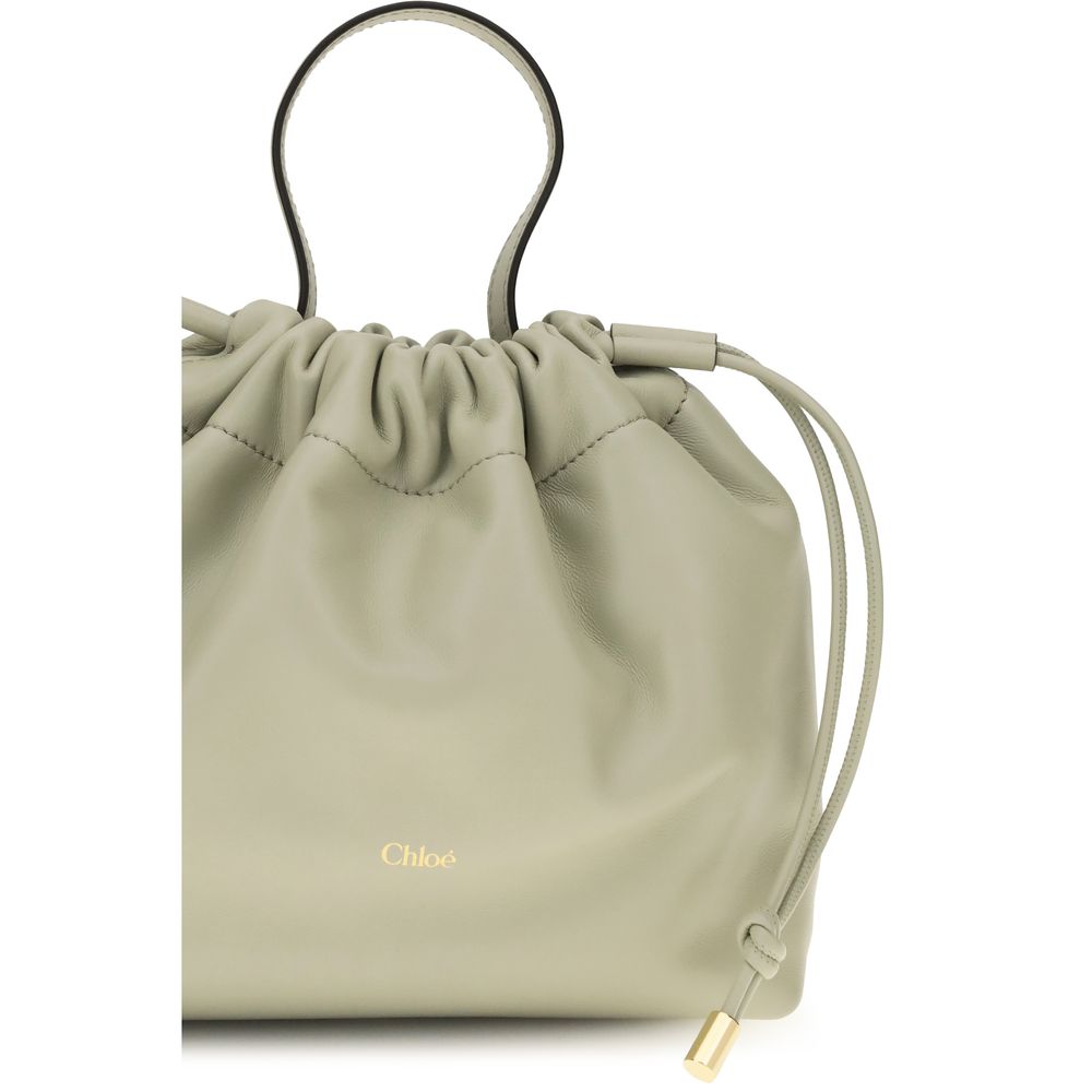 Chloé Gray Lambskin Nappa Shoulder Bag
