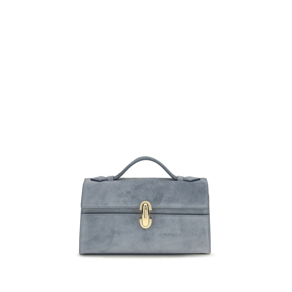 Savette Blue Calf Leather Pochette