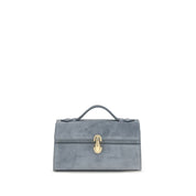 Savette Blue Calf Leather Pochette