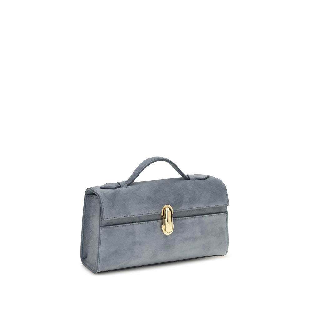 Savette Blue Calf Leather Pochette