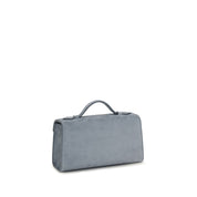 Savette Blue Calf Leather Pochette