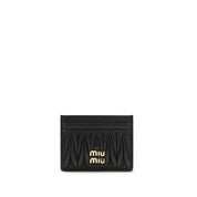 Miu Miu Black Lamb Leather Card Holder