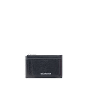 Balenciaga Black Lambskin Card Holder