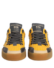 Dolce & Gabbana Multicolor Calfskin Low Top Sneakers