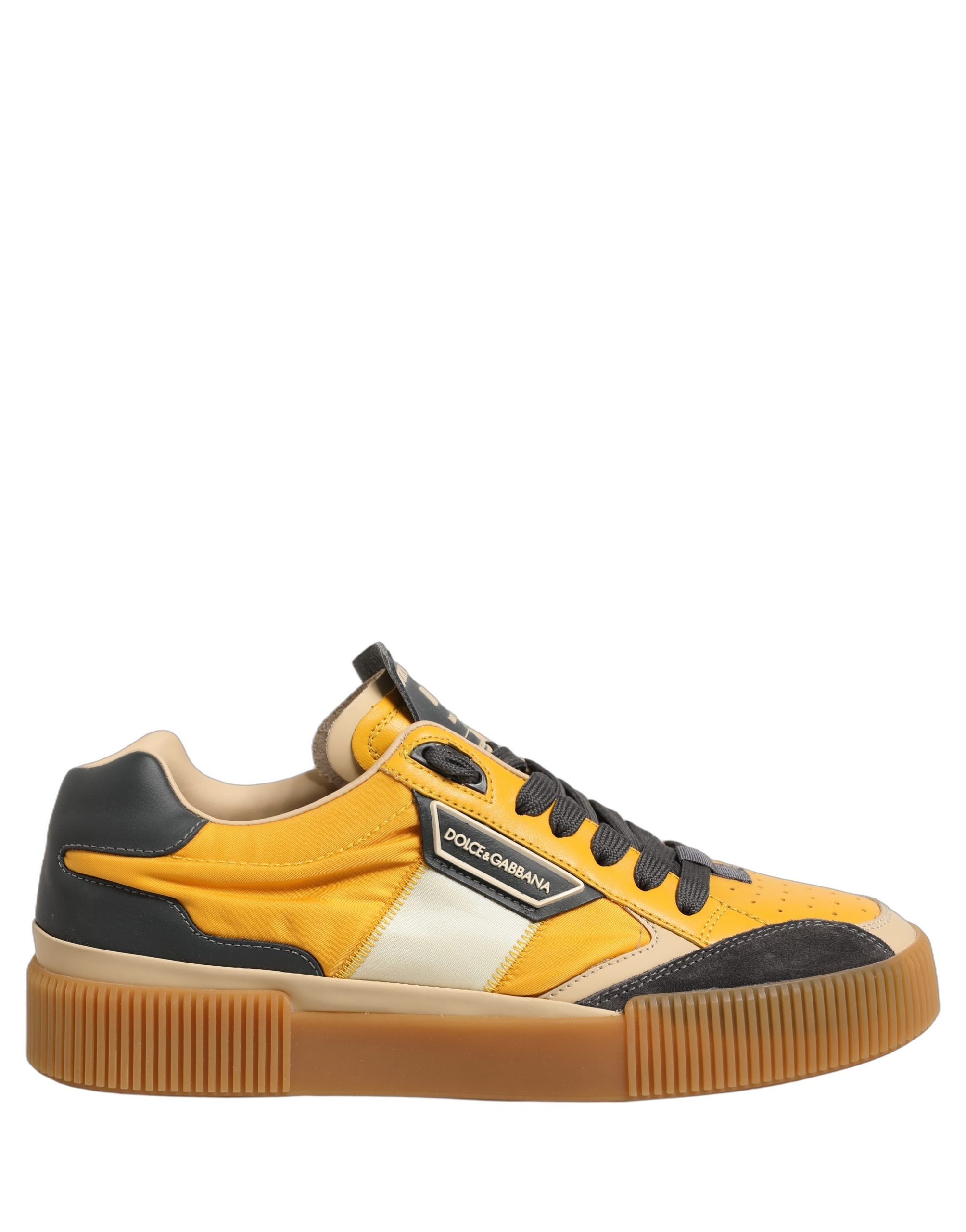 Dolce & Gabbana Multicolor Calfskin Low Top Sneakers