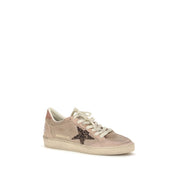 Golden Goose Beige Calf Leather Low Top Sneakers