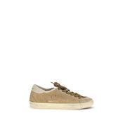 Golden Goose Beige Calf Leather Low Top Sneakers