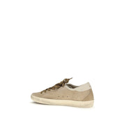 Golden Goose Beige Calf Leather Low Top Sneakers