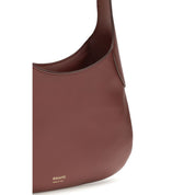 Khaite Bordeaux Calf Leather Hobo Shoulder Bag