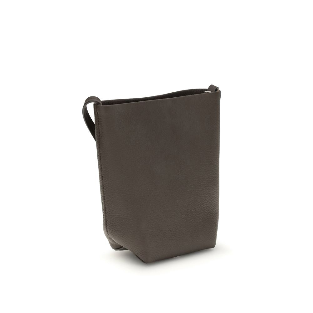 The Row Brown Calf Leather Shoulder Bag