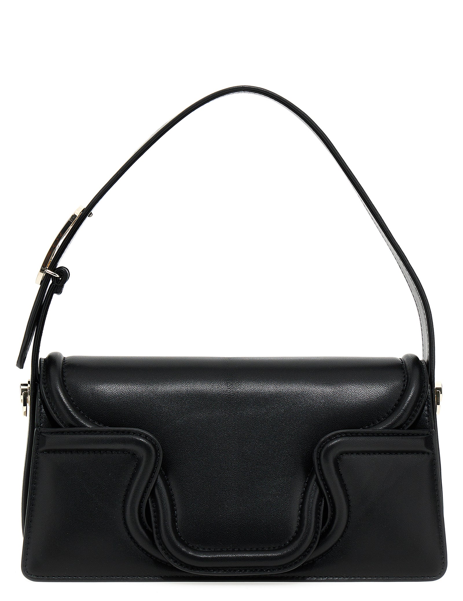 Valentino Garavani Black Leather Shoulder Bag