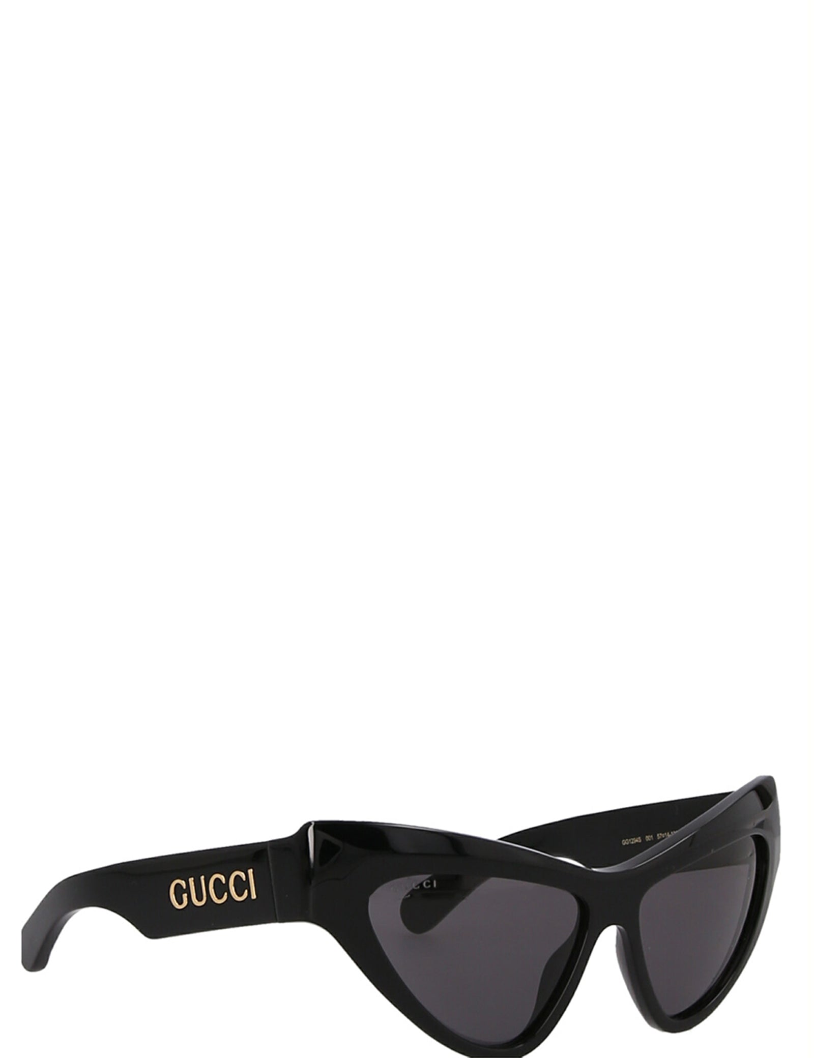 Gucci Black Acetate Cat Eye Sunglasses