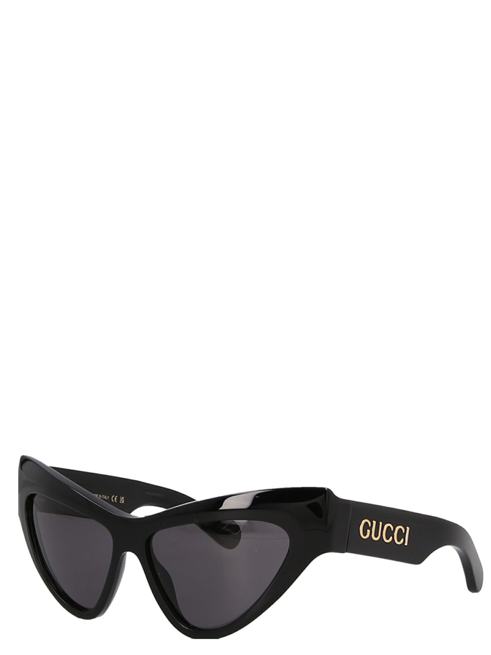 Gucci Black Acetate Cat Eye Sunglasses