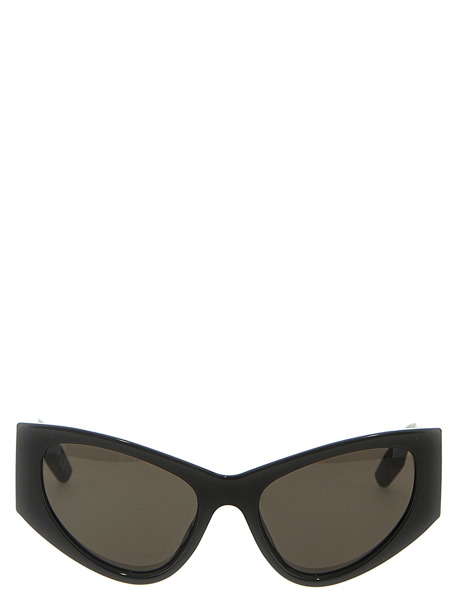 Balenciaga Black Polyamide LED Logo Sunglasses
