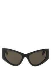 Balenciaga Black Polyamide LED Logo Sunglasses