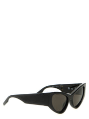 Balenciaga Black Polyamide LED Logo Sunglasses