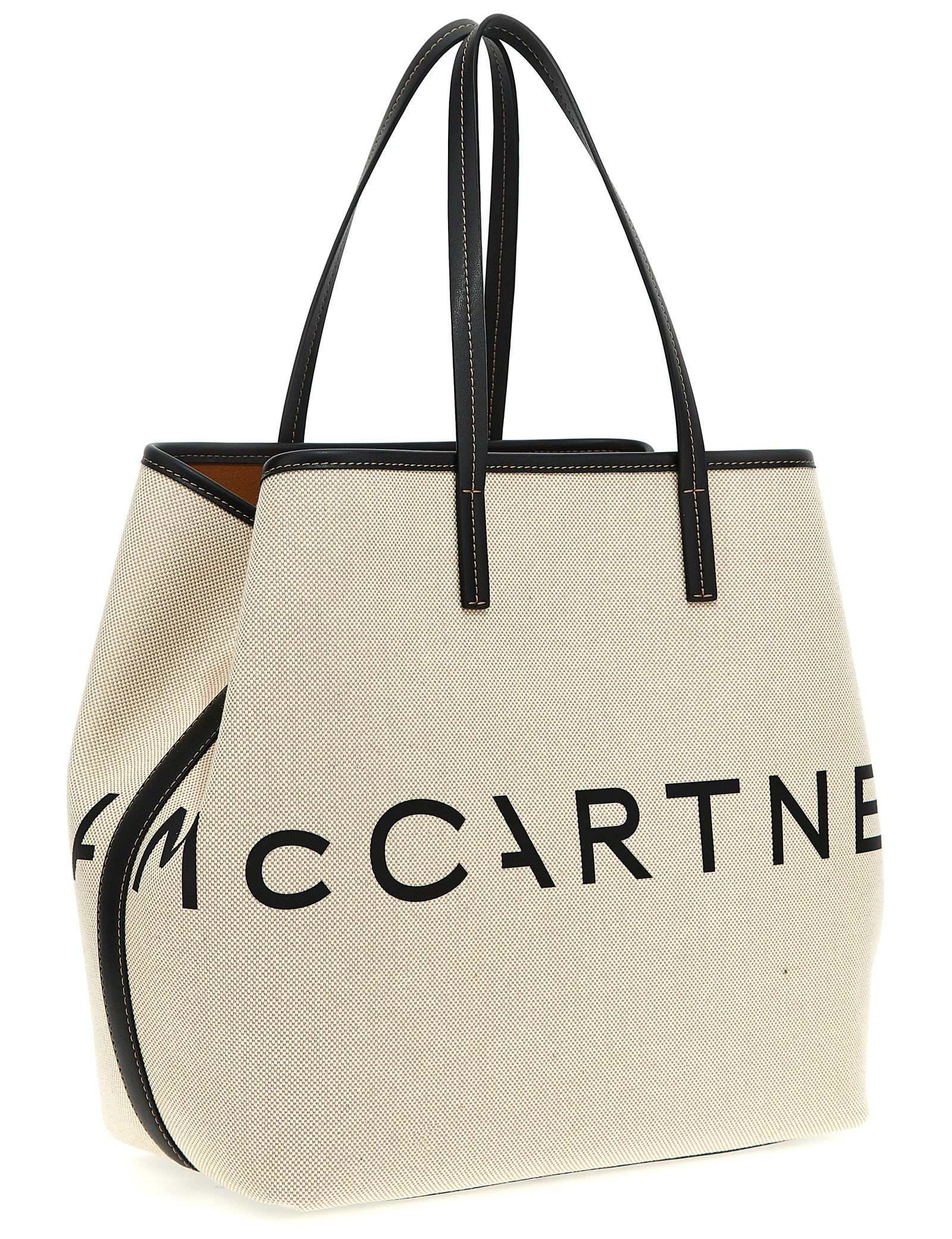 Stella McCartney Beige Canvas Tote Bag