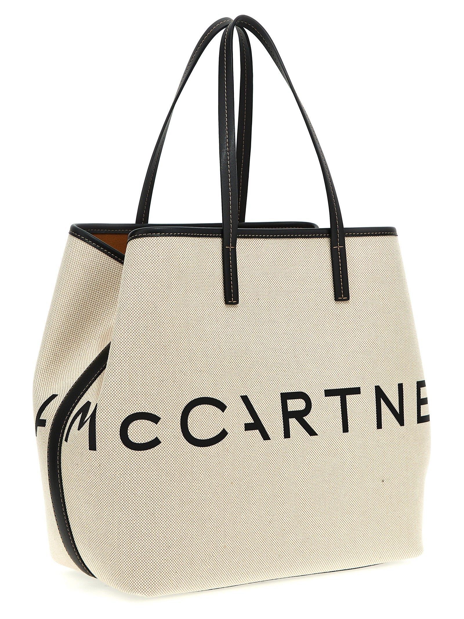 Stella McCartney Beige Canvas Tote Bag