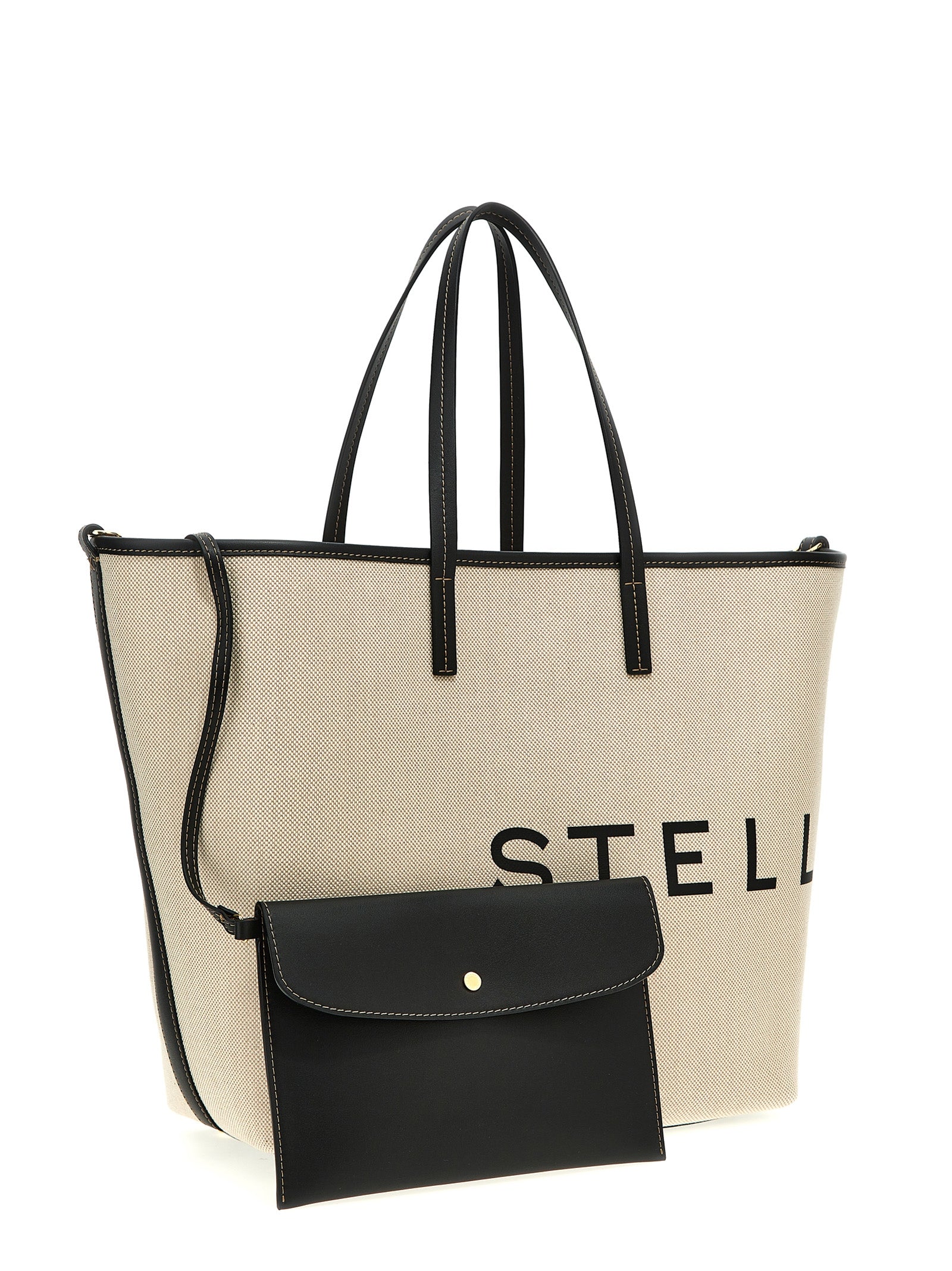 Stella McCartney Beige Canvas Tote Bag