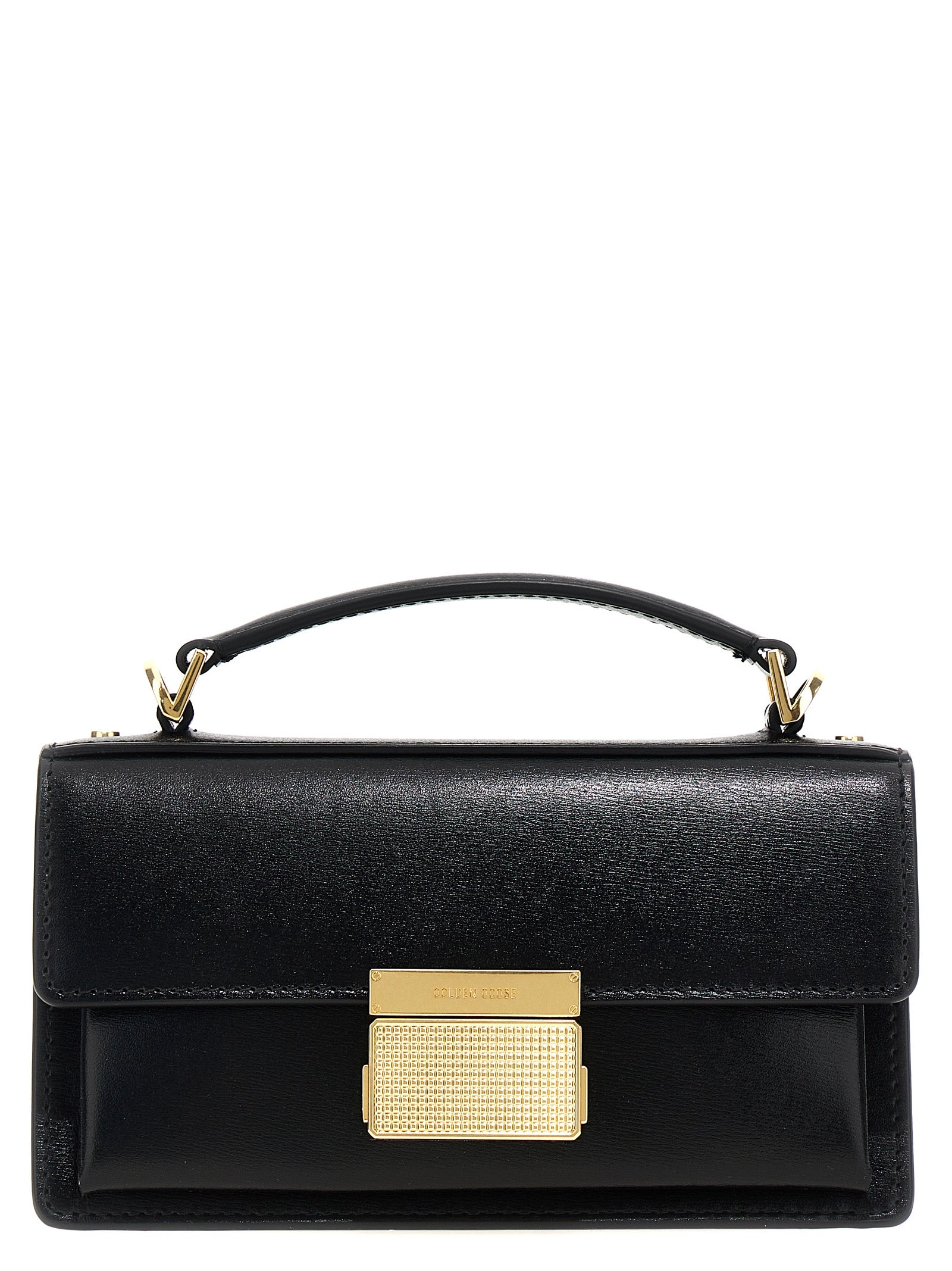 Golden Goose Black Cow Leather Handbag