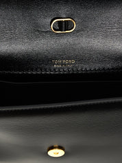 Tom Ford Black Leather Crossbody Bag