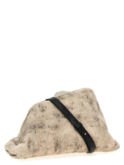 The Attico Gray Nappa Leather Clutch Bag