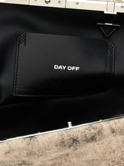 The Attico Gray Nappa Leather Clutch Bag