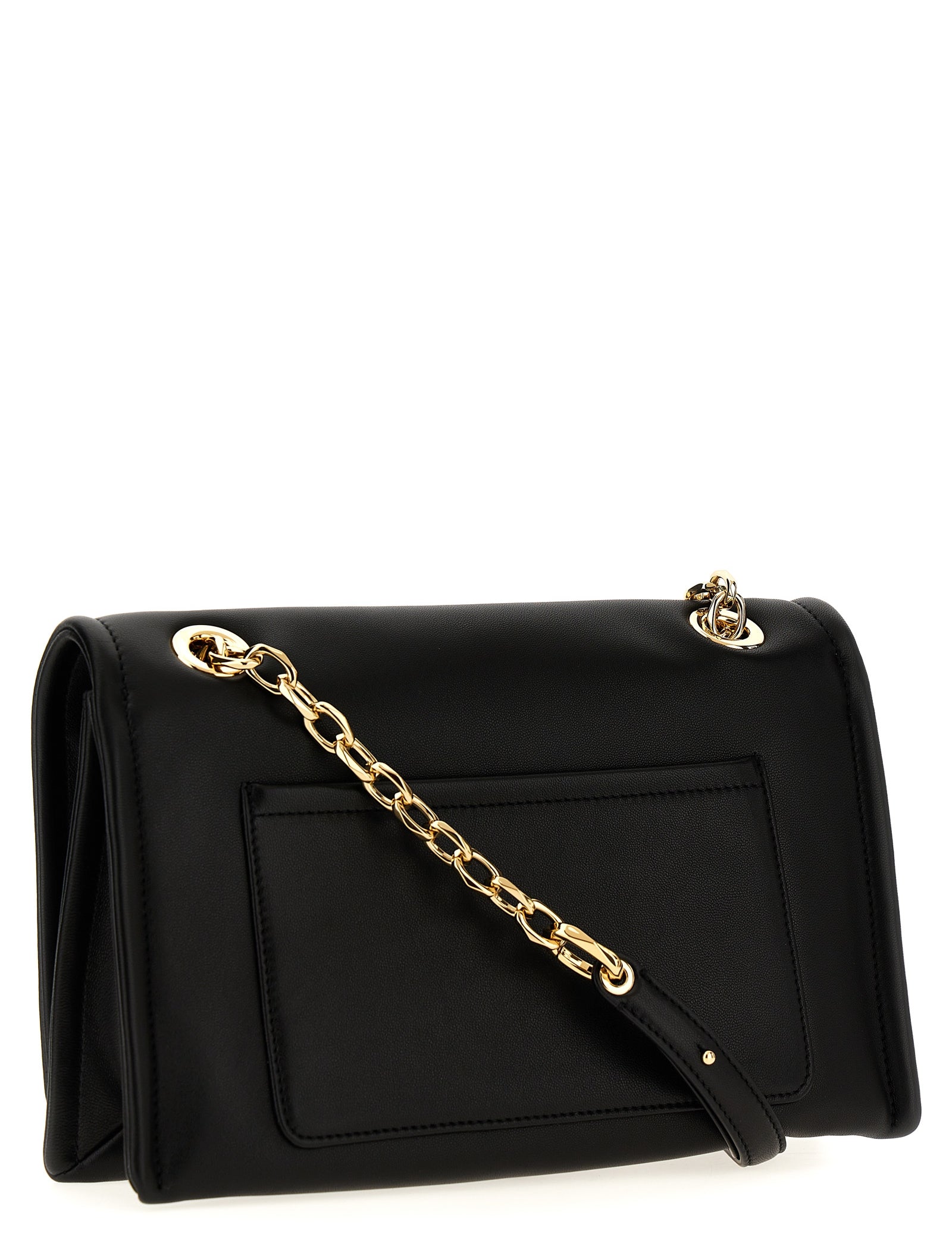 Valentino Garavani Black Lamb Leather Shoulder Bag