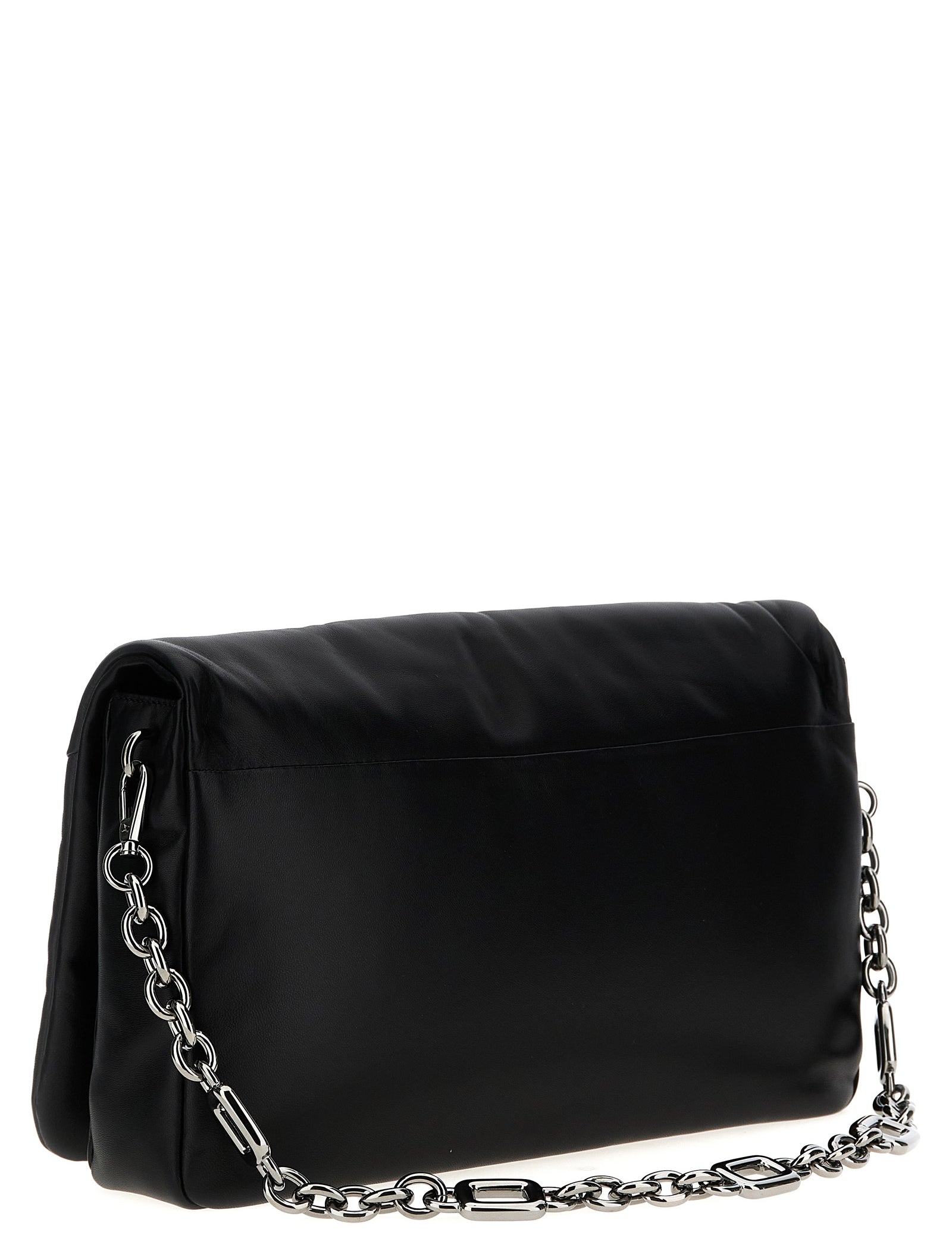 Roger Vivier Black Napa Leather Shoulder Bag