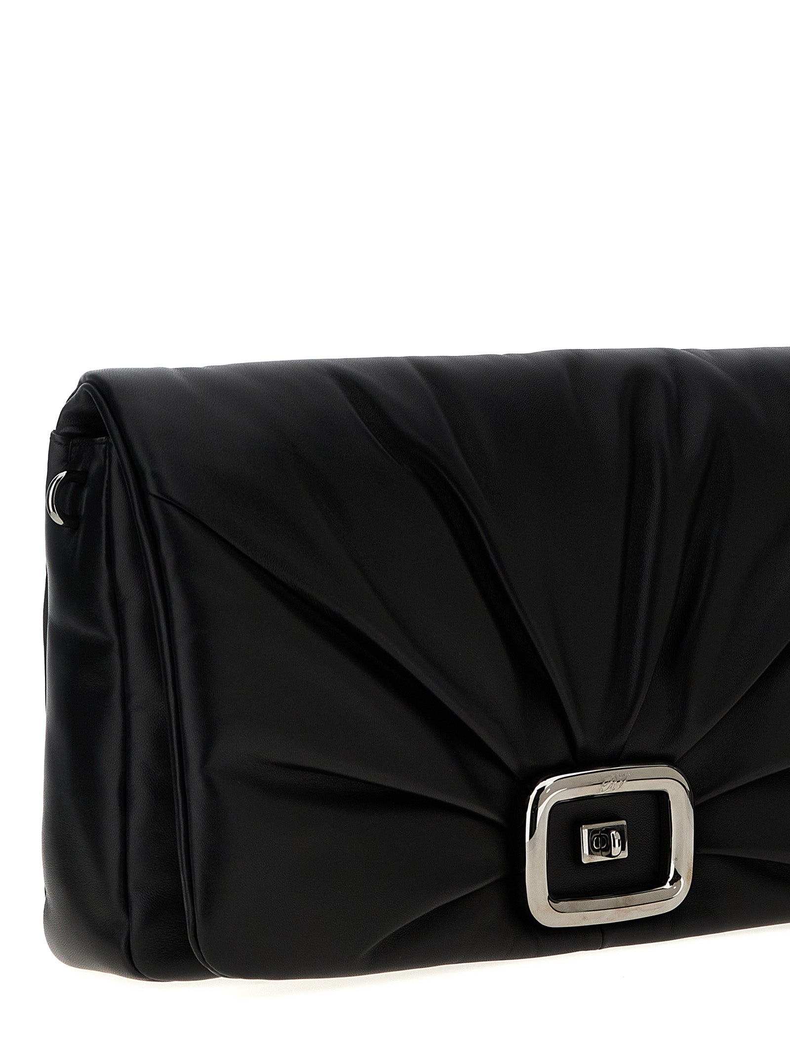 Roger Vivier Black Napa Leather Shoulder Bag