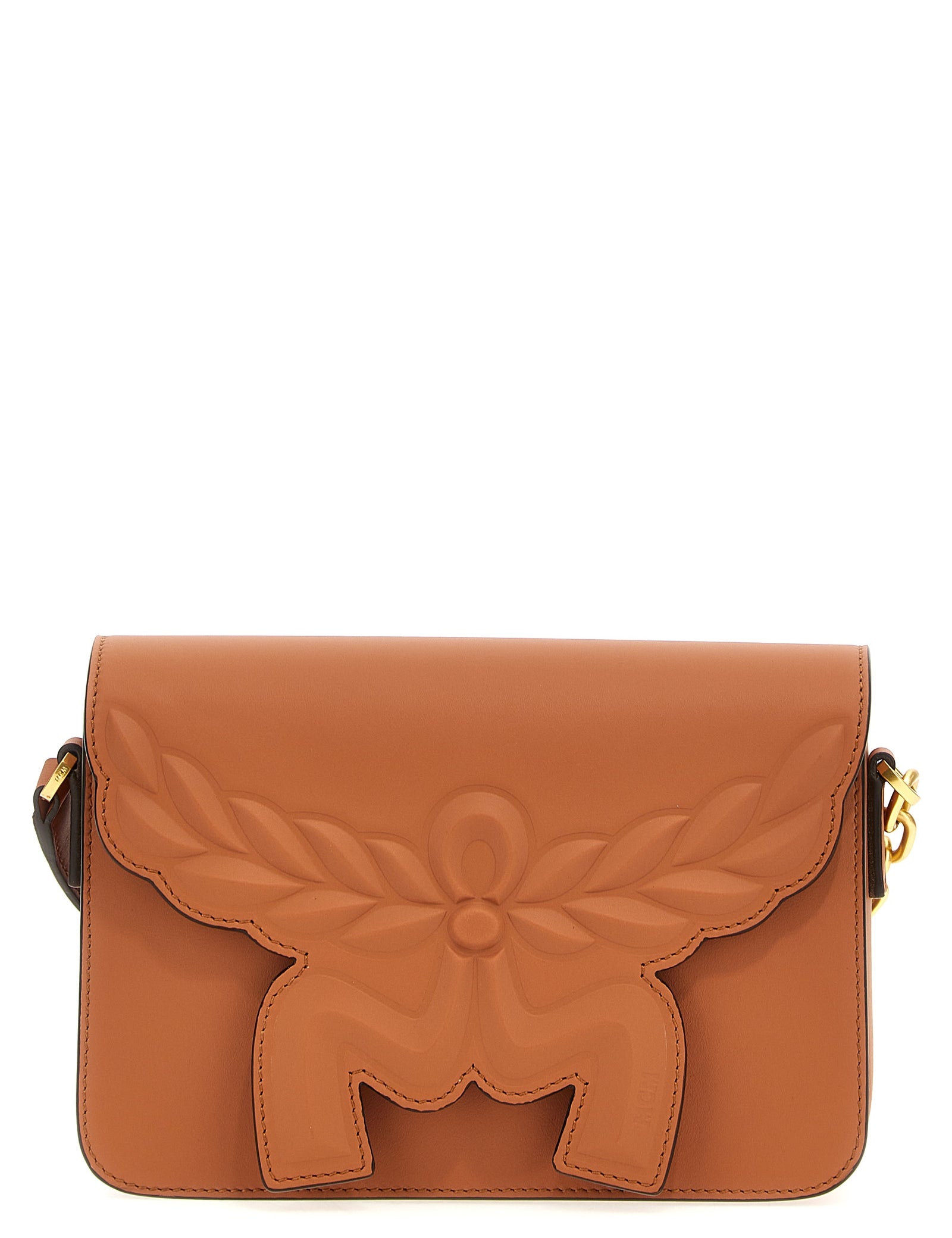 MCM Brown Calfskin Crossbody Bag