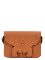 MCM Brown Calfskin Crossbody Bag