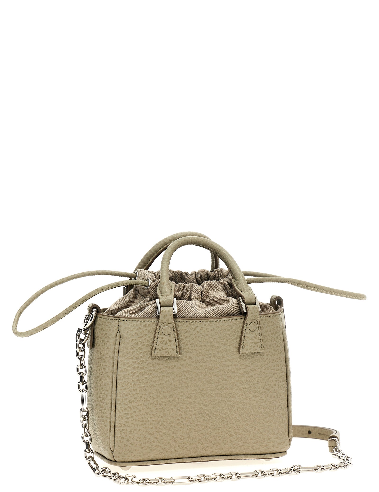 Maison Margiela Gray Calfskin Handbag