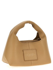 Marc Jacobs Beige Full-Grain Leather Mini Sack Bag