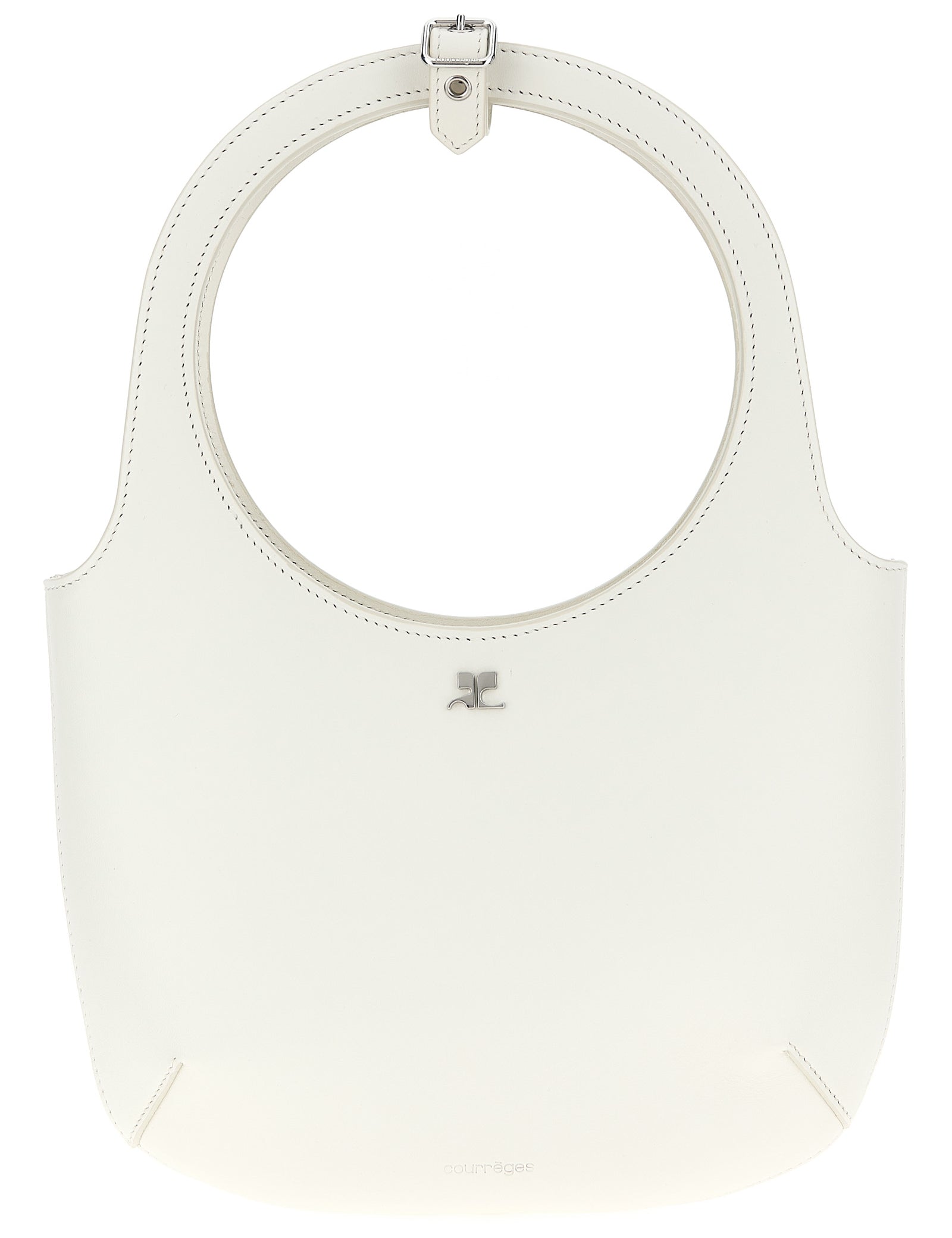 Courrèges White Calfskin Handbag