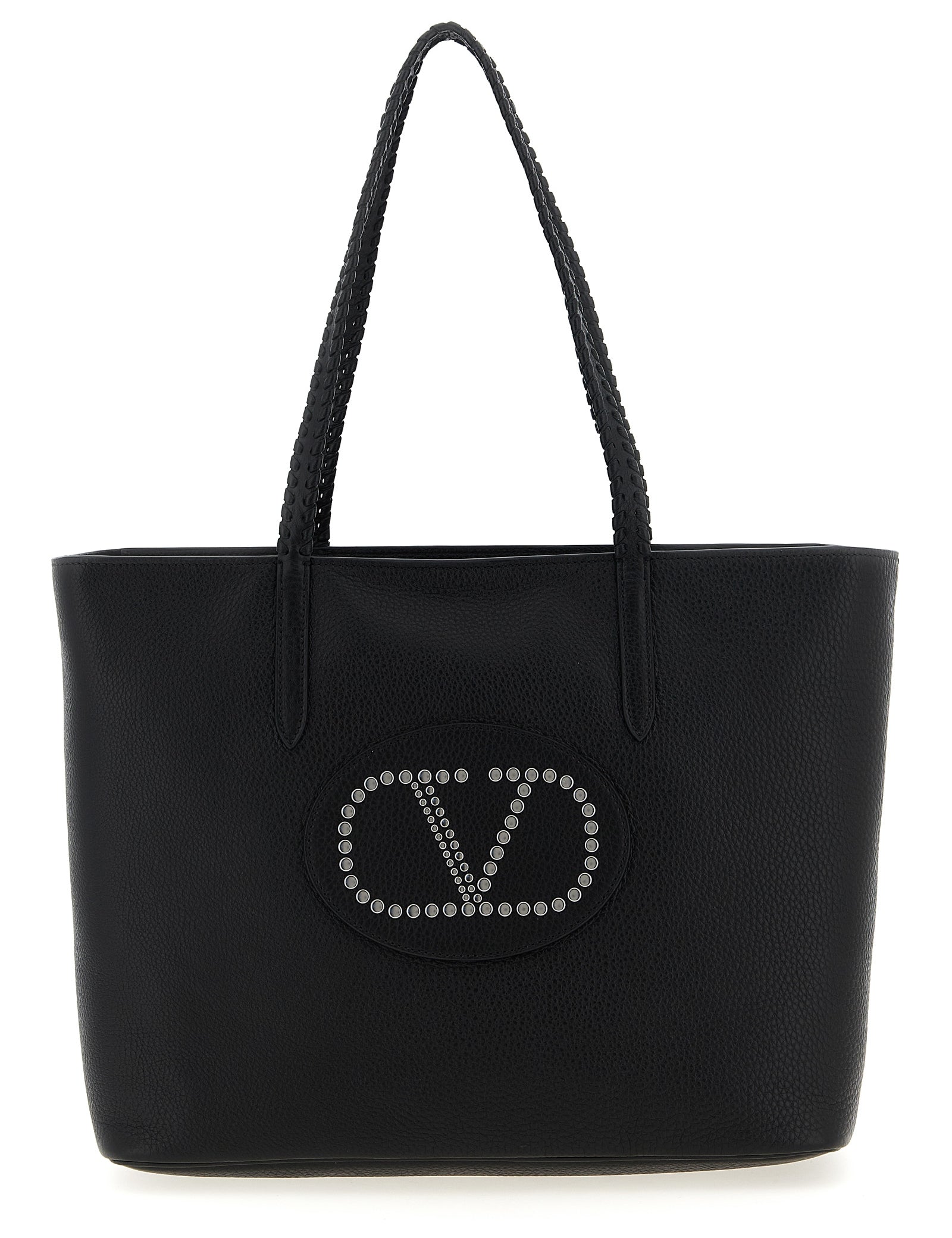 Valentino Garavani Black Calfskin Tote Bag