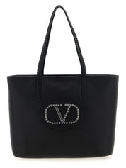 Valentino Garavani Black Calfskin Tote Bag