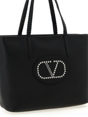 Valentino Garavani Black Calfskin Tote Bag